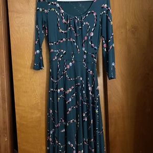 Boden Green Highland Dress size 6L